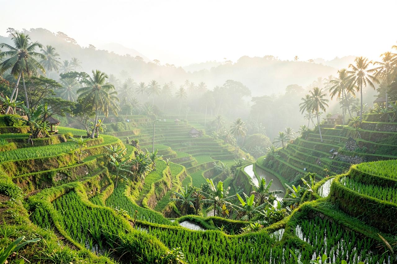 Bali — rizières en terrasses d'Ubud